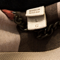 Burberry Brit Black Wool Eckford Double Breasted Coat L
