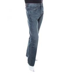 Pre Owned Burberry Dark Blue Regular Fit Denim Jeans M