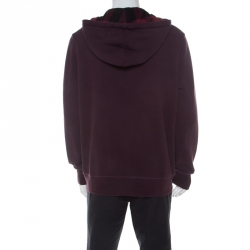 Pre Owned Burberry Brit Purple Cotton Hoodie XXL 