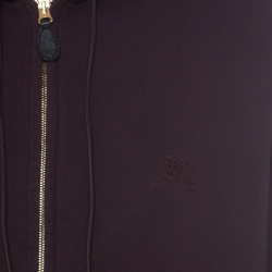 Pre Owned Burberry Brit Purple Cotton Hoodie XXL 