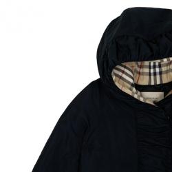 Pre Owned Burberry Puff Sleeve Parka Jacket XS