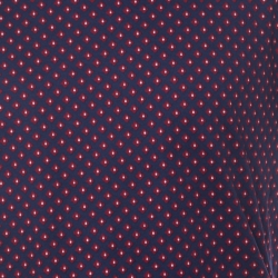 مملوكة مسبقًا Burberry Navy Blue and Red Printed Cotton T Shirt L 