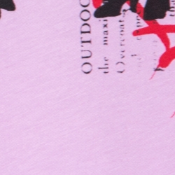 Burberry Mauve Cotton Graffiti Print Long Sleeve T-Shirt M