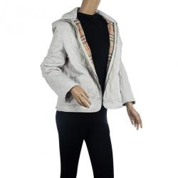 Pre Owned Burberry Brit Quilted Jacket M