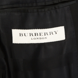 Burberry Black Wool Two Buttoned Blazer L