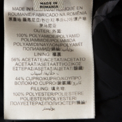 Pre Owned  Burberry Black Quilted Zip Front Jacket S