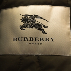 Burberry Military Green Quilted Double Layered Jacket M