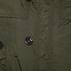 Burberry Military Green Quilted Double Layered Jacket M