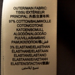 مملوكة مسبقًا Burberry Brit Grey Stretch Cotton Long Sleeve Shirt M