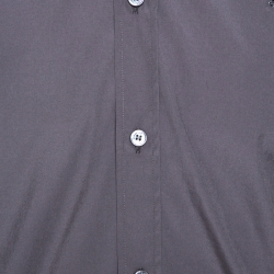 مملوكة مسبقًا Burberry Brit Grey Stretch Cotton Long Sleeve Shirt M