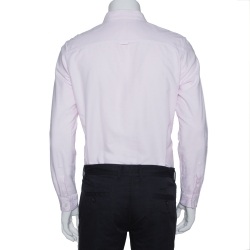 مملوكة مسبقًا Burberry Brit Light Pink Cotton Button Down Long Sleeve Shirt M