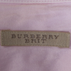 مملوك ة مسبقًا Burberry Brit Light Pink Cotton Button Down Long Sleeve Shirt M