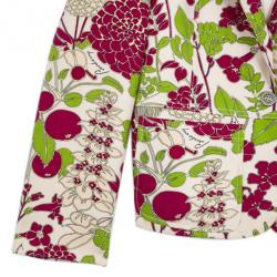 مملوكة مسبقًا Burberry Floral Printed Wool Blazer L