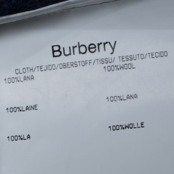 Burberry Navy Blue Wool Crew Neck Sweater L