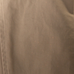 Burberry Beige Cotton Double Breasted Toggle Duffle Coat S