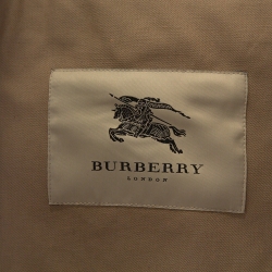 Burberry Beige Cotton Double Breasted Toggle Duffle Coat S
