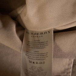 Burberry Beige Cotton Double Breasted Toggle Duffle Coat S