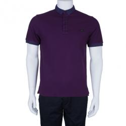 مملوكة مسبقًا تيشيرت بربري بيك بولو أرجوالي للرجال L