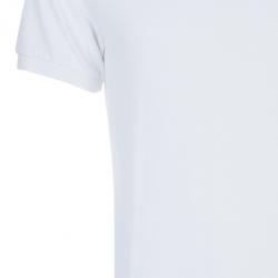 مملوكة مسبقًا Burberry Men's White Novacheck Collar Polo Shirt L