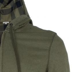 Pre Owned Burberry Men's Green Zip Front Hoodie Jacket L