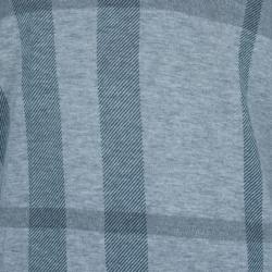 Pre Owned Burberry Men's V-Neck Check Knit Sweater L