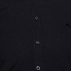 Pre Owned Burberry Brit Black Cotton Button Front Shirt S