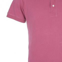 Pre Owned تي شيرت بربري لندن سليم فت بولو وردي L