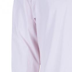 مملوكة مسبقًا قميص بربري بريت وردي فاتح كلاسيكي قطن سترتش للرجال XL