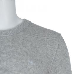 Pre Owned Burberry Men's Grey Knit Sweater XL