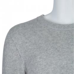 Pre Owned Burberry Men's Grey Knit Sweater XL
