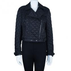 Pre Owned جاكيت دراجات بربري مبطن M