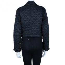 Pre Owned جاكيت دراجات بربري مبطن M