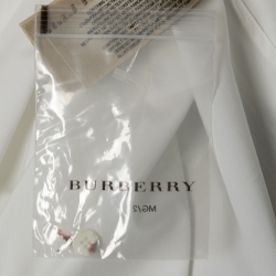 Pre Owned Burberry London White Cotton Contrast Collar Detail Southbrooke Shirt M