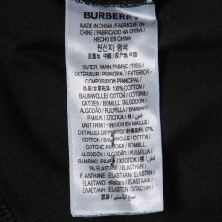Burberry Black Cotton Logo Printed Short Sleeve T-Shirt M