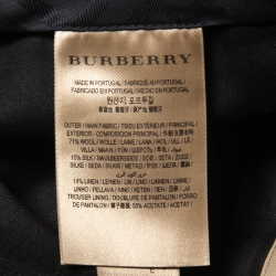 Burberry Blue Wool Blend Trousers S