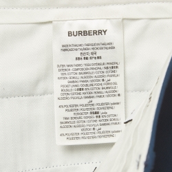 Burberry Blue Cotton Buttoned Chino Short XL