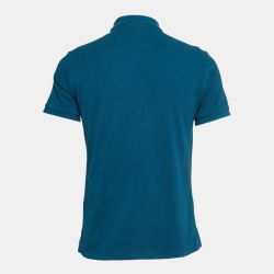 Pre Owned Burberry Teal Blue Cotton Pique Polo T-Shirt M