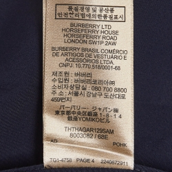 مملوكة مسبقًا Burberry Navy Blue Cotton Long Sleeve Shirt XXL