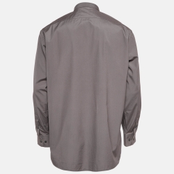 Pre Owned Burberry Grey Cotton Long Sleeve Shirt XXL