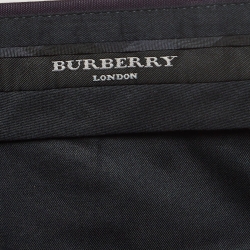 Pre Owned Burberry Purple Cotton Formal Pants M