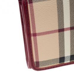 مملوكة مسبقًا Burberry Haymarket Check Continental Wallet