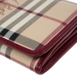 مملوكة مسبقًا Burberry Haymarket Check Continental Wallet