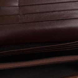 مملوكة مسبقًا Burberry Nova Check Leather Trim Flap Wallet