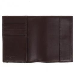Pre Owned Burberry Haymarket Check Passport Cover