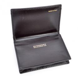 Pre Owned Burberry Haymarket Check Cardholder