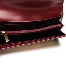 مملوكة مسبقًا Burberry Brown Check Print Checkbook Wallet