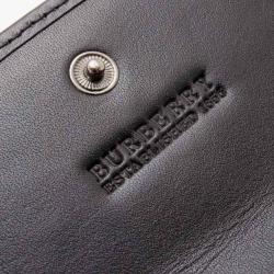 Pre Owned Burberry Haymarket Check Continental Wallet 