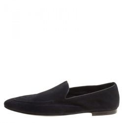 Burberry Oxford Blue Suede Dalwood Loafers Size 43