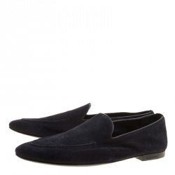 Burberry Oxford Blue Suede Dalwood Loafers Size 43