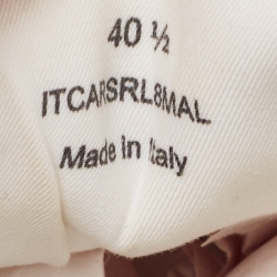 مملوكة مسبقًا Burberry Beige/Black House Check Fabric and Suede Wilson Sneakers Size 40.5 